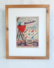 Originele advertentie White Heather uit 1956