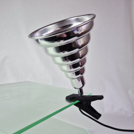 Stijlvolle aluminium klemlamp | Leeslamp in Art Deco stijl