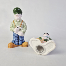 Peper en zoutvat in de vorm van 2 mannetjes