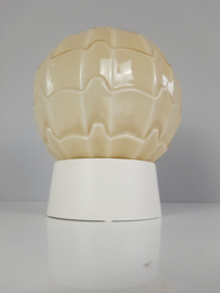 Thabur schroefbol, Art Deco plafondlamp in beige/geel