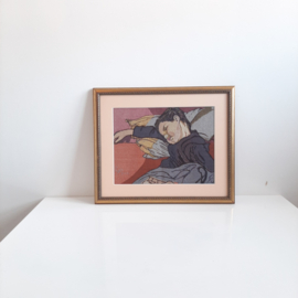 Stoffen schilderij, geweven schilderij
