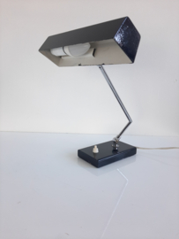 Vintage tafellamp, bureaulamp, leeslamp, jaren 70 lamp, HECA Edam Holland