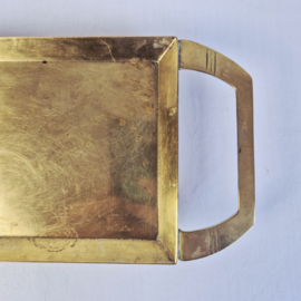 Vintage messing dienblad in Art Deco stijl