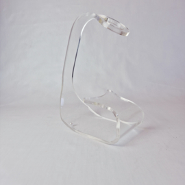 Vintage Plexiglas Wijnfleshouder | Lucite Wijnfleshouder 'ghost'