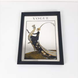 Vintage spiegel Vogue | Art Deco stijl wandspiegel