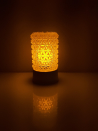 Vintage plafonniere | jaren 60 plafondlamp | Schroefbol 'Kristal 3'