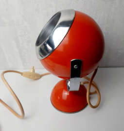 Vintage Space age | Jaren 70 oranje Eyeball | Tafellamp