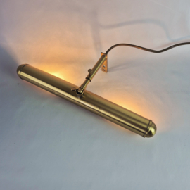 Messing dubbele schilderijlamp van Herda