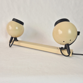 Spotjesbalk beige eyeball | Jaren 70/80 wand,- of plafondverlichting