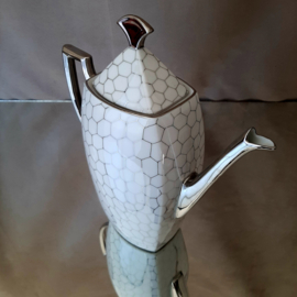 Porcelaines Limoges theekan, porseleinen kan, Frans porselein
