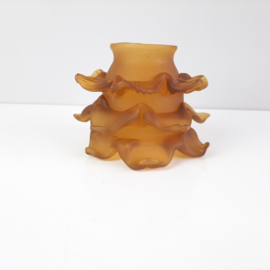 Tulip Amber kleurige glazen lampenkap