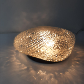 Glazen plafondlamp, Vintage plafonniere Massive