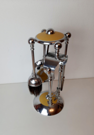 Vintage haardstel, haardset, Ianthe England, MCM, midcentury modern