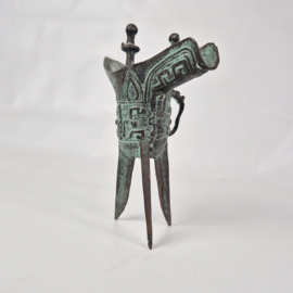 Antieke Chinese Jue uit de Shang- en Zhou dynastieën | Bronzen Jue voor rituelen
