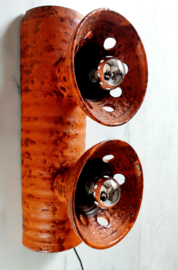 Brutalist keramische wandlamp uit de jaren 60 | Vintage lamp
