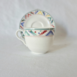 Villeroy en Boch Indian Look kop en schotel