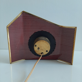 Unieke, handgemaakte tafelklok van Jakob Palmtag | Jaren 60 pilastro klok | Vintage elektrische klok
