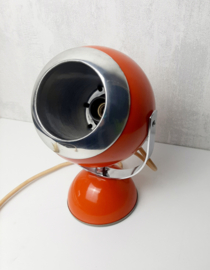 Vintage Space age | Jaren 70 oranje Eyeball | Tafellamp