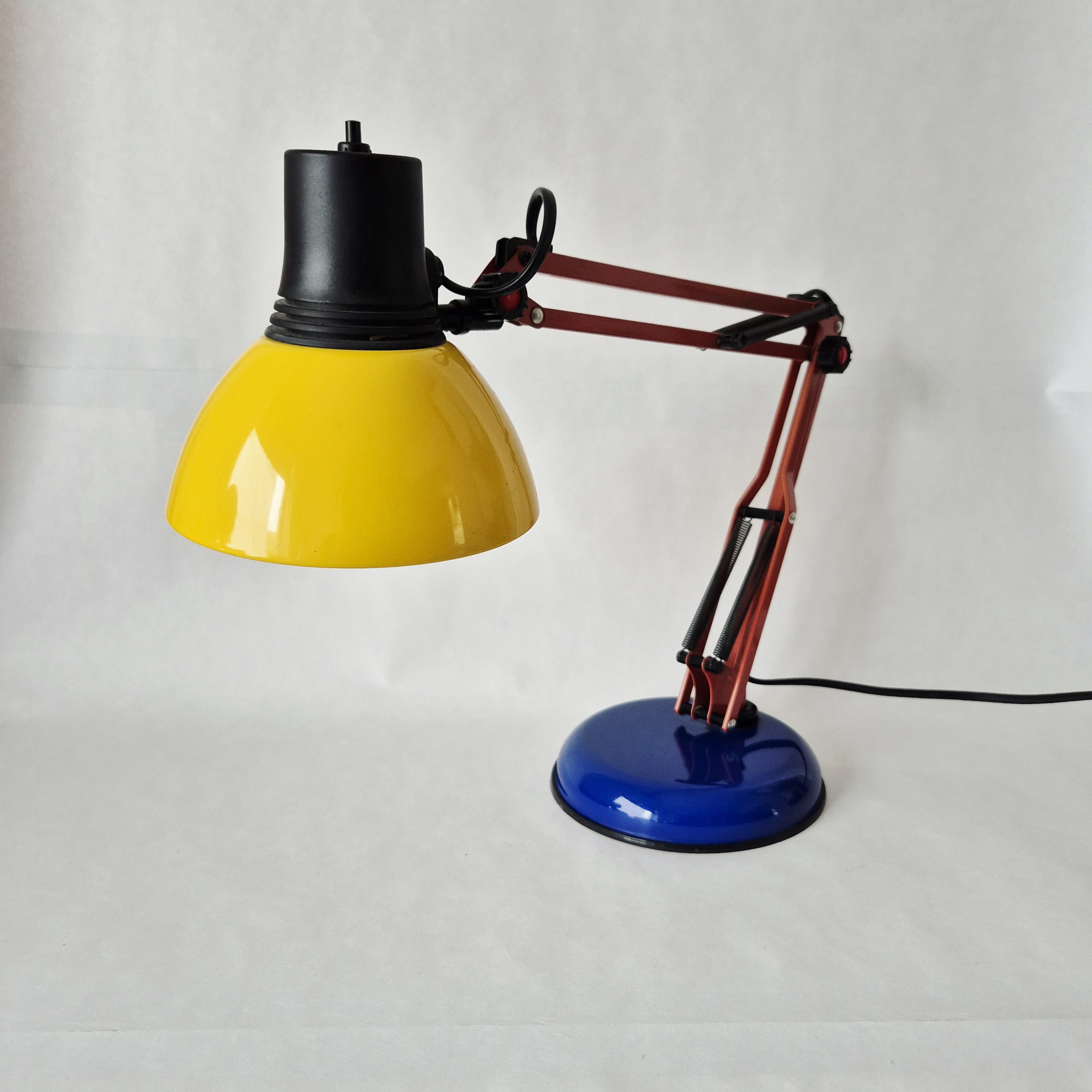Memphis design bureaulamp | Vintage tafellamp uit de jaren 80
