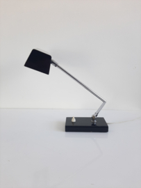 Vintage tafellamp, bureaulamp, leeslamp, jaren 70 lamp, HECA Edam Holland