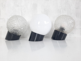 Bakelieten schuine schroefbolhouder met bewerkte of witte bol