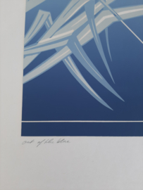 Originele zeefdruk Alfred Gockel 'Out of the blue' - Vintage kunstwerk