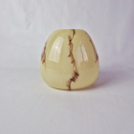 Art Deco lampenkap gemarmerd opaline glas