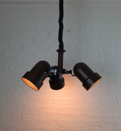 Vintage hanglamp met 3 lichtpunten, modernistische kroonluchter, verstelbare hoogte