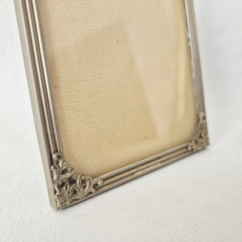 Fotolijstjes met bol glas | Vintage brocante fotolijstjes | Set van 2