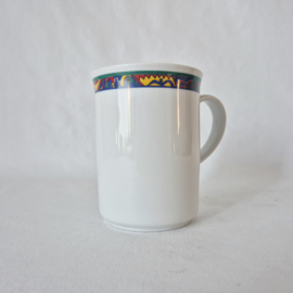 Vintage set van 4 mokken Tognana Italy | Jaren 90 bekers