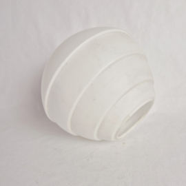 Art Deco melkglazen bol lampenkap