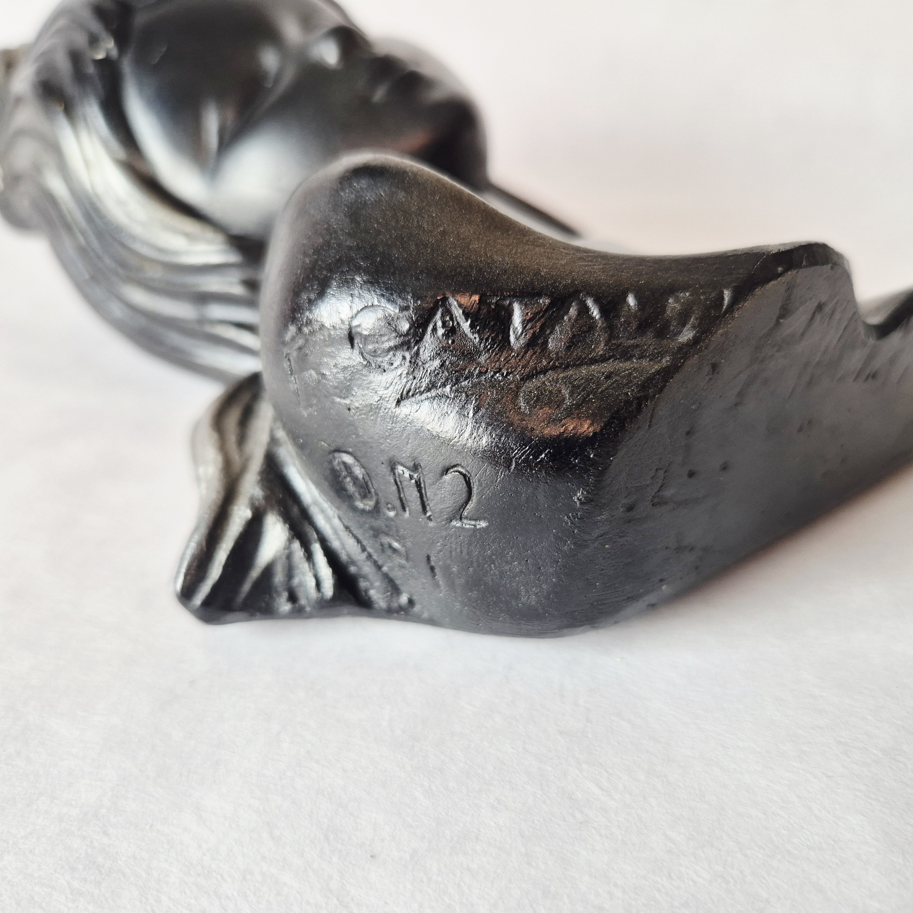 Jaren 50 wandsculptuur | Keramisch beeld portret | Wandhanger masker