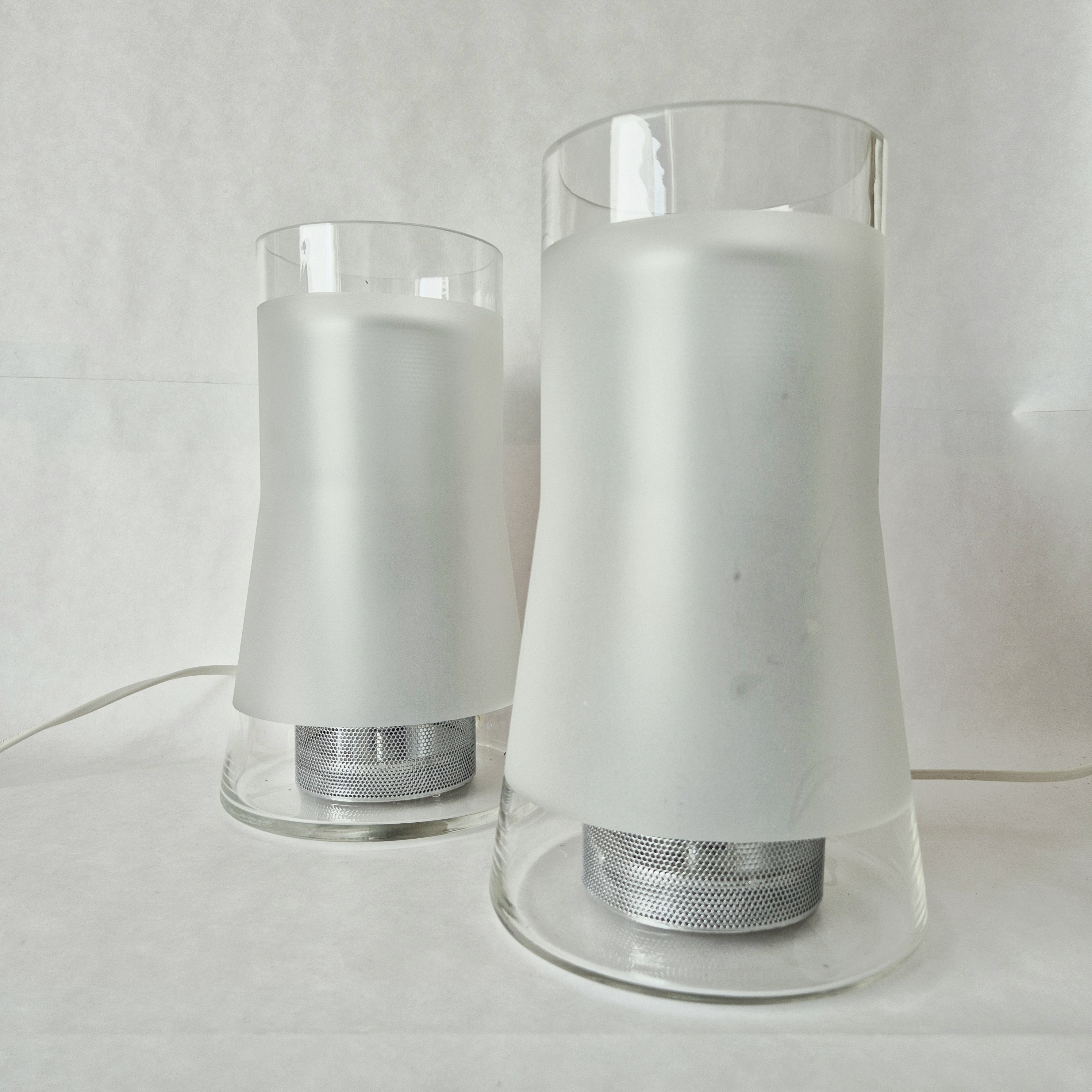Vintage Ikea tafellamp | Jaren 90 glazen schemerlamp | Y2K lighting