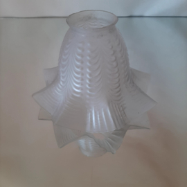 Jaren 50 lampenkap glas | Lampenkap ter vervanging | Stijlvolle lampenkap melkglas