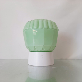 Thabur Art Deco plafondlamp in groen | Pastelgroene schroefbol