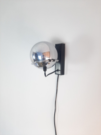 Gepo wandlamp chroom, eyeball lamp