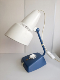 Vintage Philips tafellamp | Bureaulamp blauw