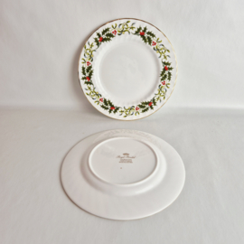 Royal Kendal porseleinen borden | Vintage Kerstservies