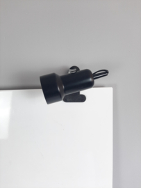 Jaren 80 zwarte klemlamp | Leeslamp