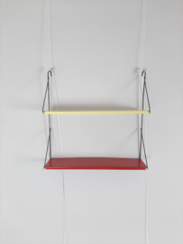 Jaren 60 Pilastro wandrek met 2 planken
