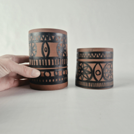 Wattisfield Ware Suffolk Set van 2 Vazen uit de jaren 60