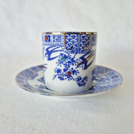 Orientaals Bone China Demitasse kop en schotel set van 4 stuks