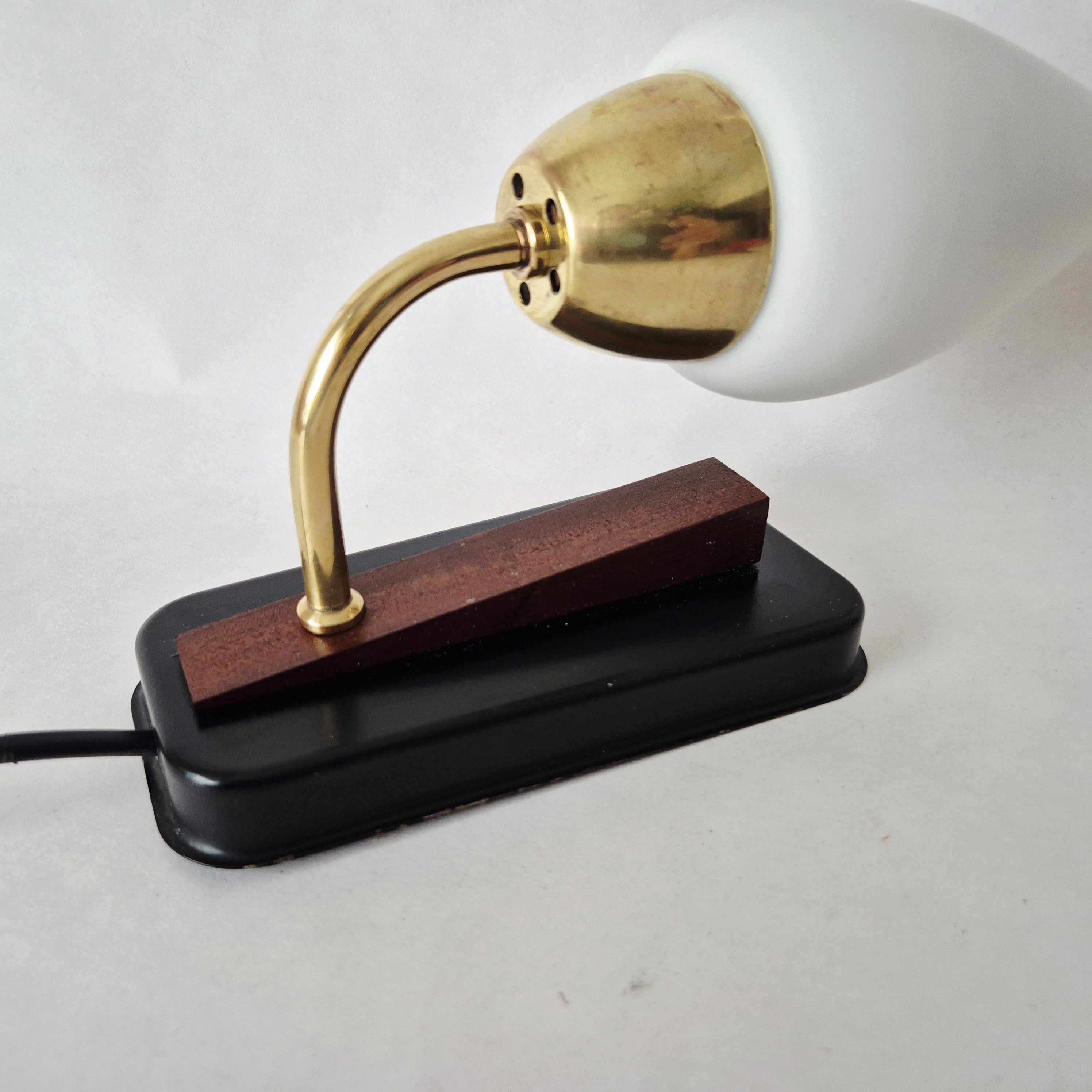 Wandlamp metaal zwart | Jaren 60 wandlampje