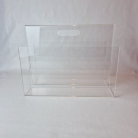 Vintage plexiglas lectuurbak