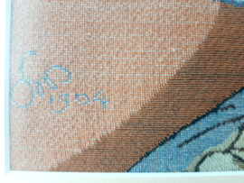 Stoffen schilderij, geweven schilderij