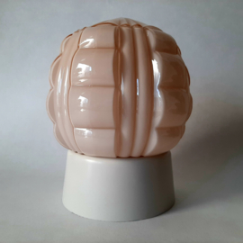 Thabur Art Deco plafondlamp in roze | Pastelroze schroefbol