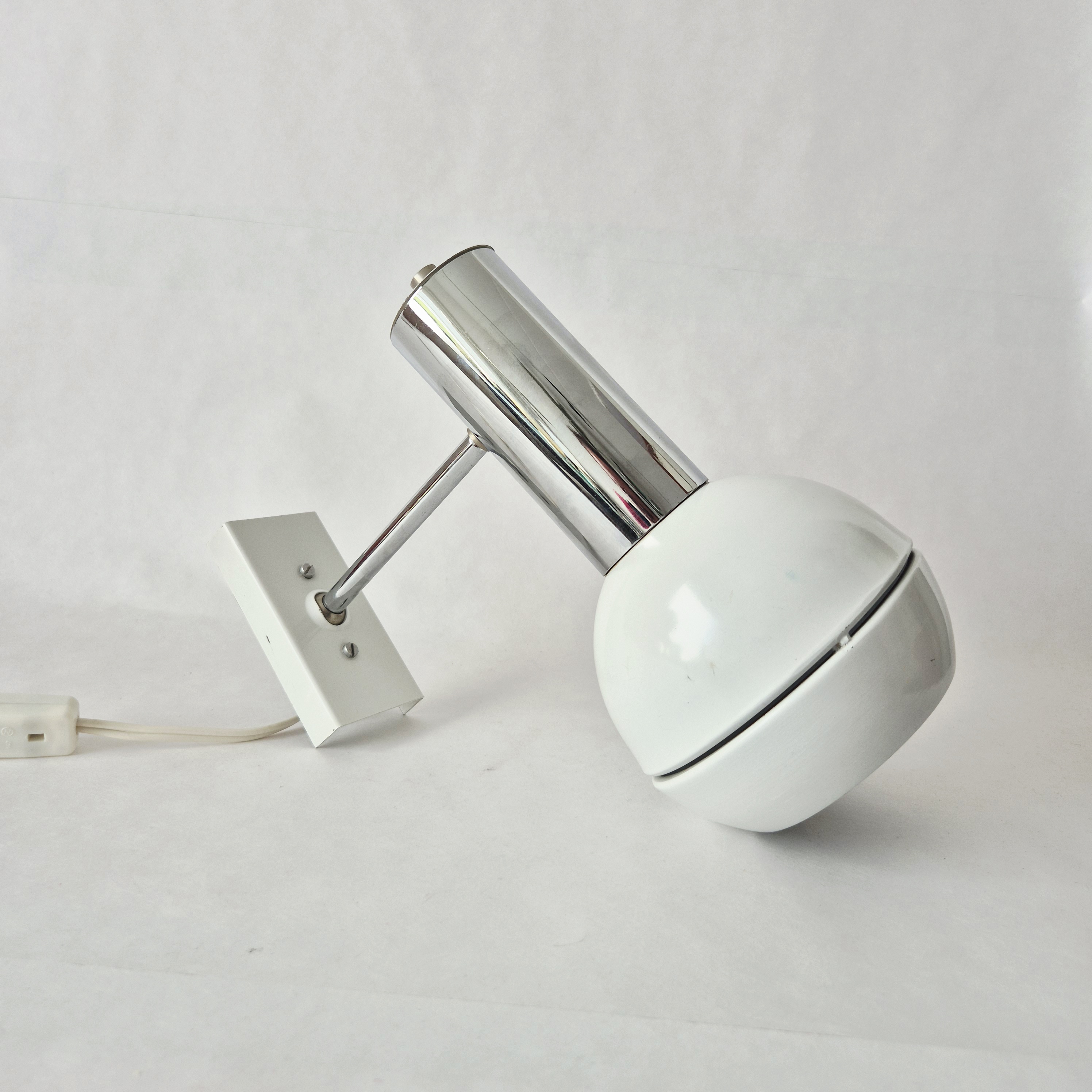 Wilko wandlamp wit | Vintage eyeball wandlamp