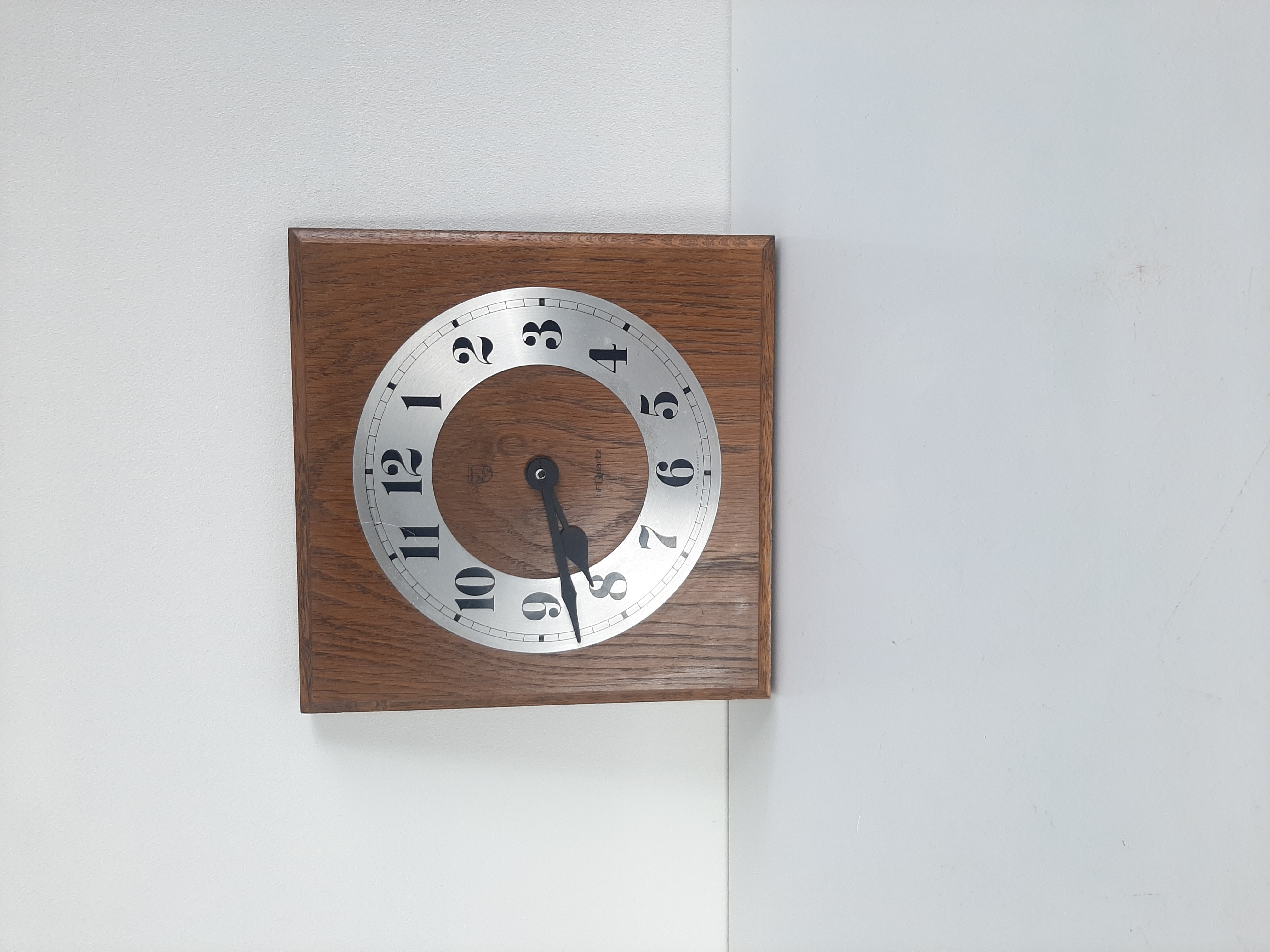 Wandklok Philips | Vintage houten klok | Philips HR5581 | HF Quartz
