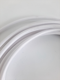 Stofkabel mat wit