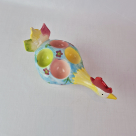 l. Dake en Zn. Eiercabaret in de vorm van een haan